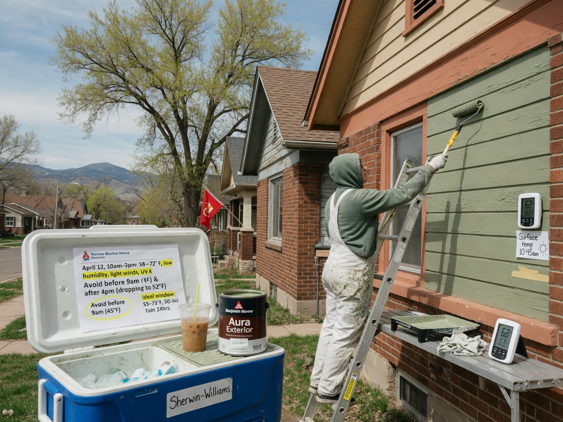 Best Temperature Windows For Exterior Painting In The Denver Area
