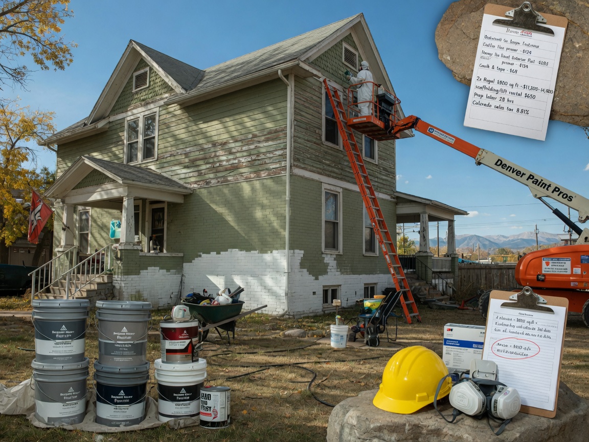 Cost Factors For Painting A Two-Story Denver Home