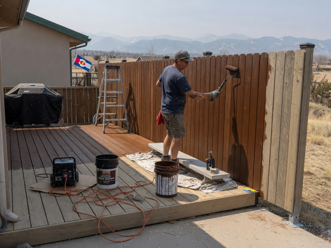 Fence & Deck Painting in Baker, CO